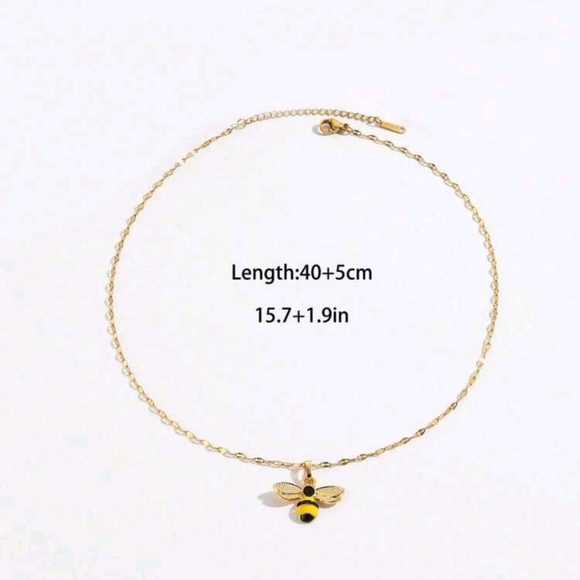 Bee Pendant Necklace - Picture 2 of 3